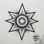 Tattoo design ‘power up’ with a glowing star… – tattoo sketch (№1754937046_0, 11.08.2025 18:30) — tattoovalue.net