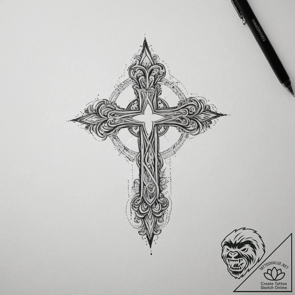 Amazon, tattoo flash sheet design, on a clean... - tattoo sketch (№1754937244_0, 11.08.2025 18:34) — tattoovalue.net