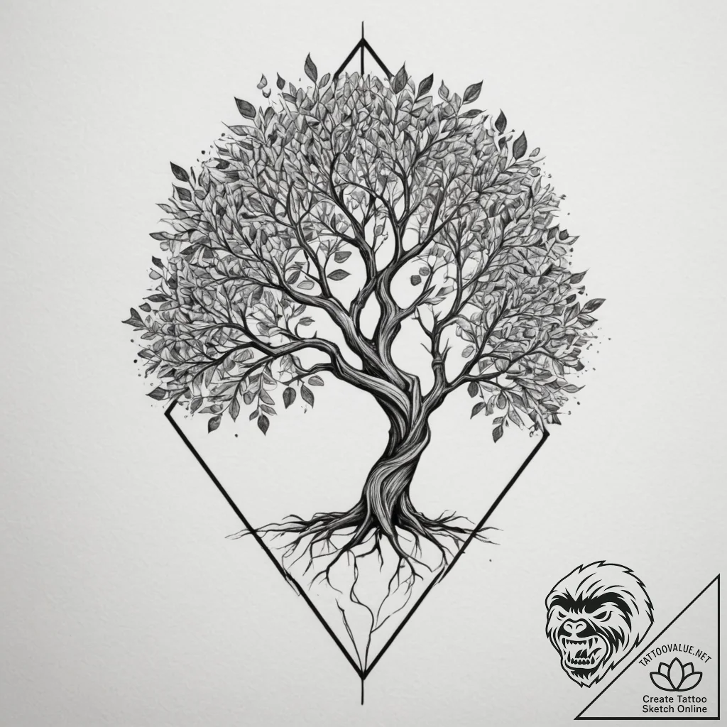 Tattoo design an abstract interpretation of "... - tattoo sketch (№1754937440_0, 11.08.2025 18:37) — tattoovalue.net