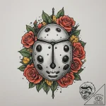 Tattoo design a delicate ladybug, bringing go… – tattoo sketch (№1754938828_0, 11.08.2025 19:00) — tattoovalue.net