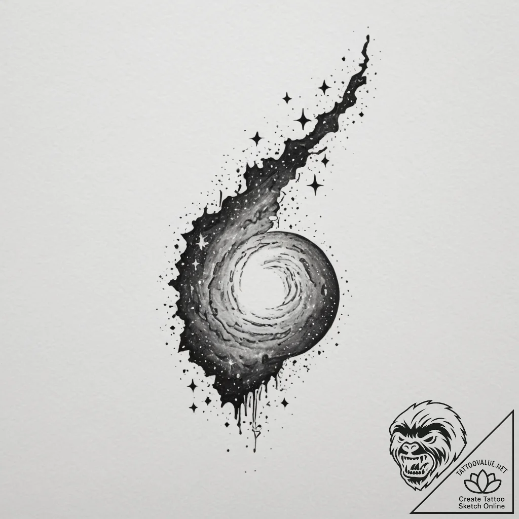 Milky way - tattoo sketch (№1754939619_0, 11.08.2025 19:13) — tattoovalue.net