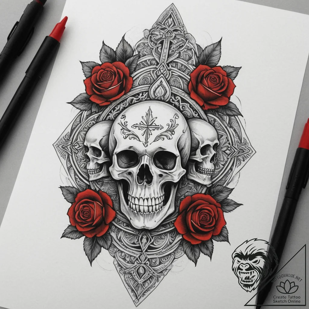 Tattoo design a family's unique "spirit anima... - tattoo sketch (№1754940606_0, 11.08.2025 19:30) — tattoovalue.net