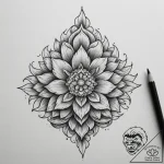 Mantras, concept art for tattoo, rough sketch… – tattoo sketch (№1754942782_0, 11.08.2025 20:06) — tattoovalue.net