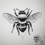 Bumblebee, tattoo sketch design, soft whip sh… – tattoo sketch (№1754942980_0, 11.08.2025 20:09) — tattoovalue.net