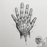 Tattoo sketch a vr glove with intricate senso… – tattoo sketch (№1754944181_0, 11.08.2025 20:29) — tattoovalue.net