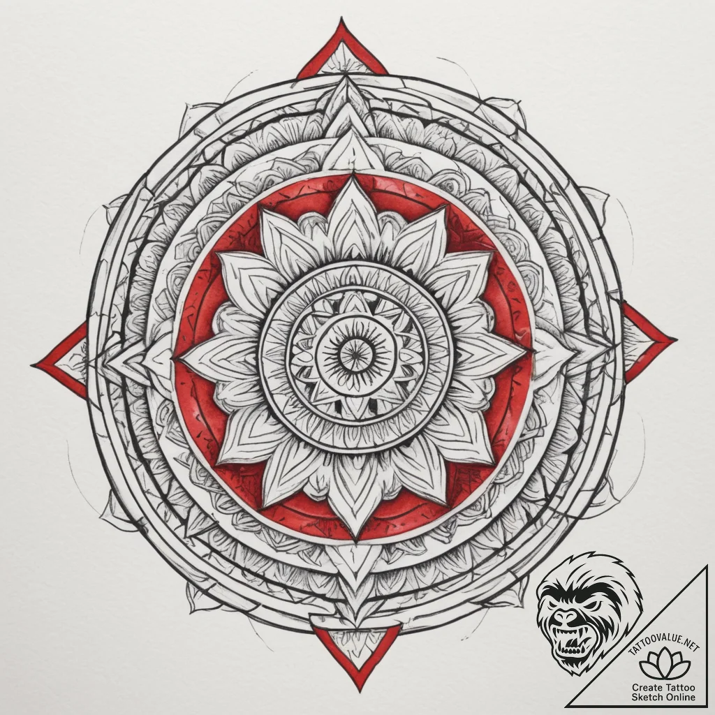 Tattoo design a stylized portal to another di... - tattoo sketch (№1754944384_0, 11.08.2025 20:33) — tattoovalue.net