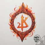 80. tattoo sketch: watercolor “sila” rune in… – tattoo sketch (№1754944584_0, 11.08.2025 20:36) — tattoovalue.net