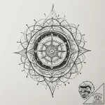 Tattoo sketch an abstract ‘force field’ radia… – tattoo sketch (№1754944791_0, 11.08.2025 20:39) — tattoovalue.net