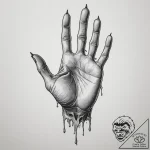 Tattoo design a zombie’s decaying hand reachi… – tattoo sketch (№1754947400_0, 11.08.2025 21:23) — tattoovalue.net