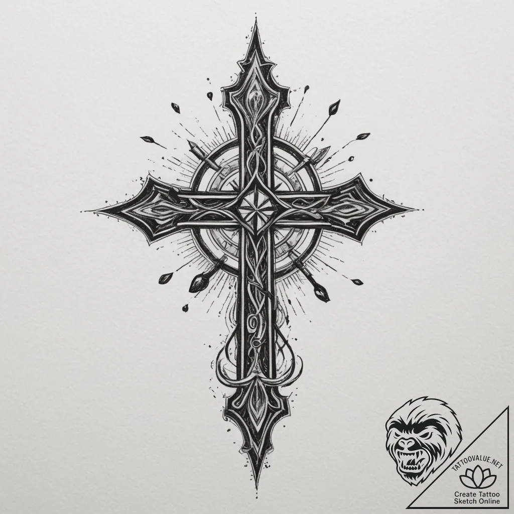 Hemp, tattoo drawing outline, on a clean whit... - tattoo sketch (№1754948398_0, 11.08.2025 21:39) — tattoovalue.net