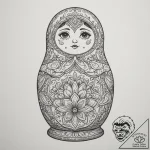 Matryoshka doll (is there, but can be a set),… – tattoo sketch (№1754950184_0, 11.08.2025 22:09) — tattoovalue.net