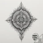 Tattoo design a level up notification overlai… – tattoo sketch (№1754952188_0, 11.08.2025 22:43) — tattoovalue.net