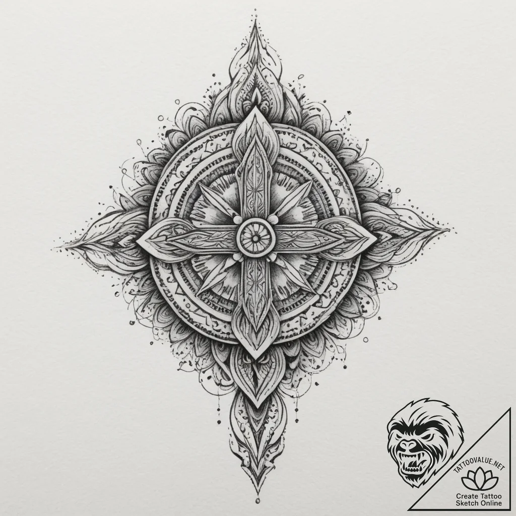 Tattoo design a level up notification overlai... - tattoo sketch (№1754952188_0, 11.08.2025 22:43) — tattoovalue.net