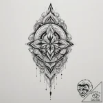 Tattoo design a delicate word on the back of… – tattoo sketch (№1754953191_0, 11.08.2025 22:59) — tattoovalue.net