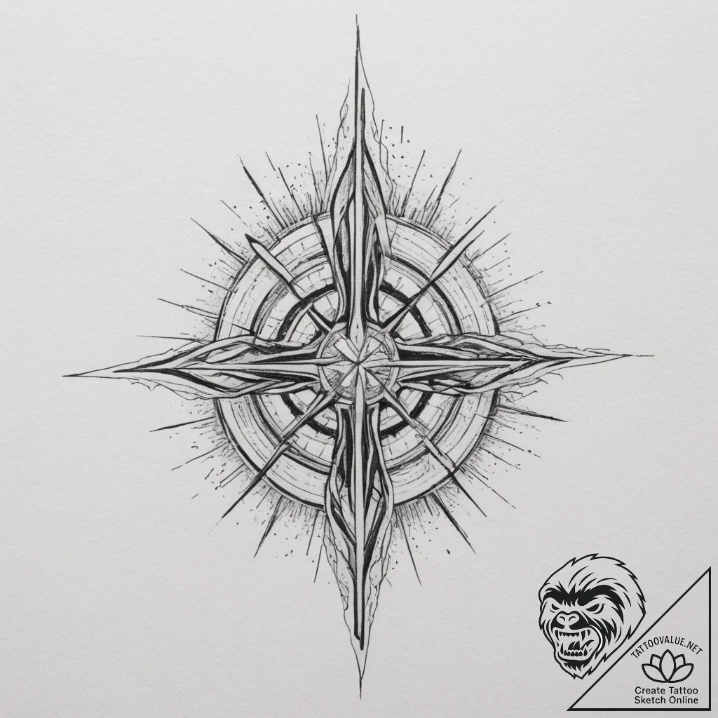Tattoo design an abstract representation of c... - tattoo sketch (№1754957787_0, 12.08.2025 00:16) — tattoovalue.net