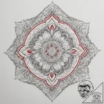 Tattoo sketch an abstract geometric pattern c… – tattoo sketch (№1754960577_0, 12.08.2025 01:02) — tattoovalue.net