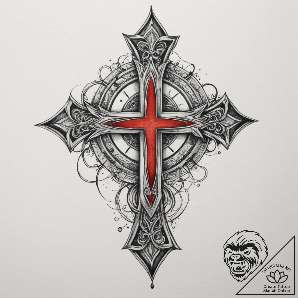 Tattoo design an abstract "game save" symbol... - tattoo sketch (№1754961779_0, 12.08.2025 01:22) — tattoovalue.net