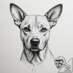 A close-up of a dog’s wet nose., tattoo drawi… – tattoo sketch (№1754962785_0, 12.08.2025 01:39) — tattoovalue.net
