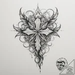Tattoo sketch a fluid line art piece embodyin… – tattoo sketch (№1754963995_0, 12.08.2025 01:59) — tattoovalue.net