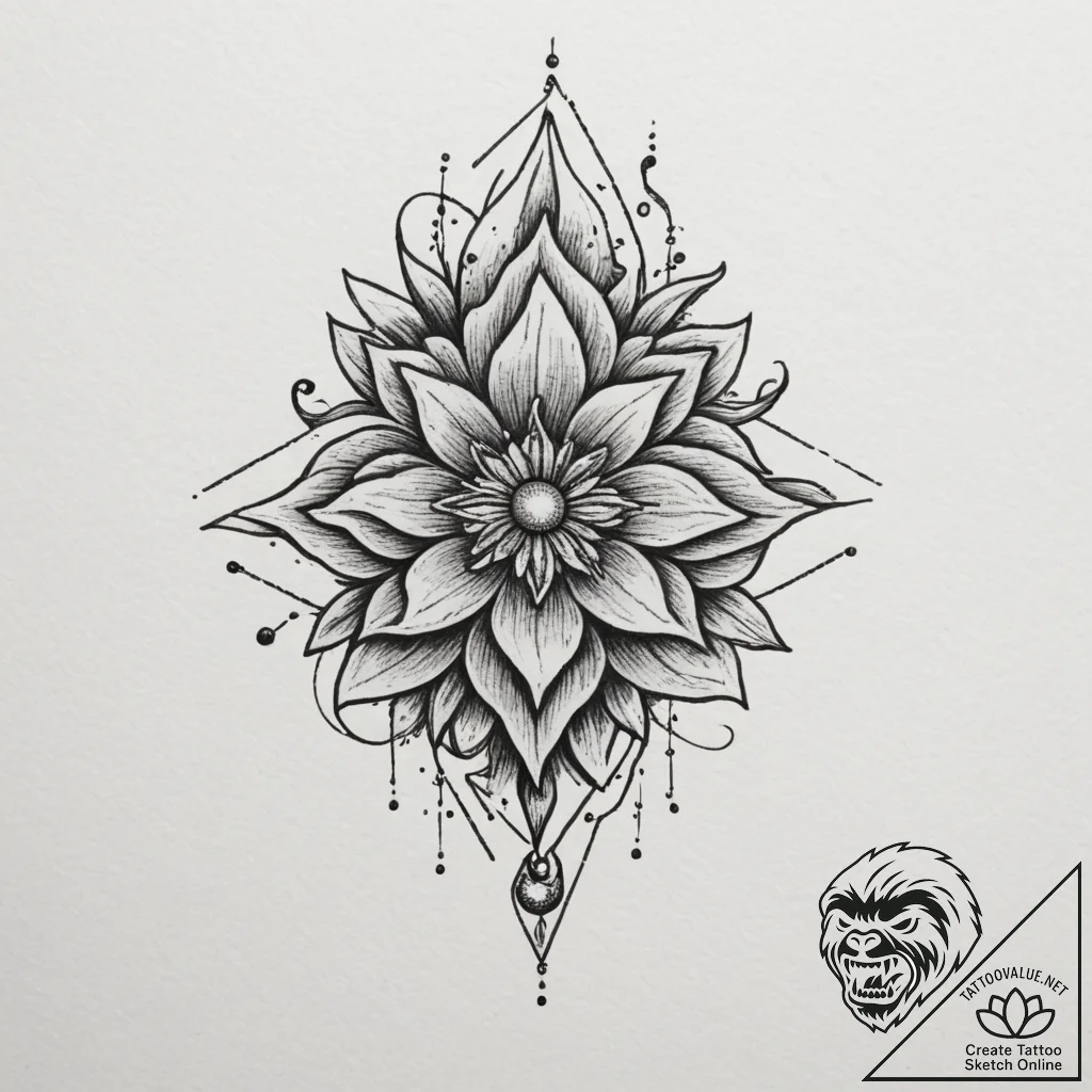 Tattoo sketch a strong, single brushstroke, s... - tattoo sketch (№1754966609_0, 12.08.2025 02:43) — tattoovalue.net