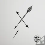 Arrow – tattoo sketch (№1754969418_0, 12.08.2025 03:30) — tattoovalue.net