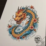 Tattoo design a string of fairy lights formin… – tattoo sketch (№1754971022_0, 12.08.2025 03:57) — tattoovalue.net