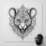 Tattoo sketch a gaming mouse pad with an intr… – tattoo sketch (№1754971229_0, 12.08.2025 04:00) — tattoovalue.net