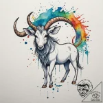 Tattoo design a zodiac animal with a single,… – tattoo sketch (№1754972618_0, 12.08.2025 04:23) — tattoovalue.net
