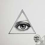 Eye in triangle – tattoo sketch (№1754972817_0, 12.08.2025 04:26) — tattoovalue.net