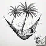 A photo taken from the perspective of someone… – tattoo sketch (№1754974026_0, 12.08.2025 04:47) — tattoovalue.net