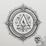 125. tattoo sketch: “lelya” rune surrounded b… – tattoo sketch (№1754976619_0, 12.08.2025 05:30) — tattoovalue.net