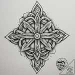 Tattoo sketch a mystic knot that begins on on… – tattoo sketch (№1754977623_0, 12.08.2025 05:47) — tattoovalue.net