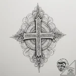 Tattoo design an abstract depiction of resili… – tattoo sketch (№1754977830_0, 12.08.2025 05:50) — tattoovalue.net