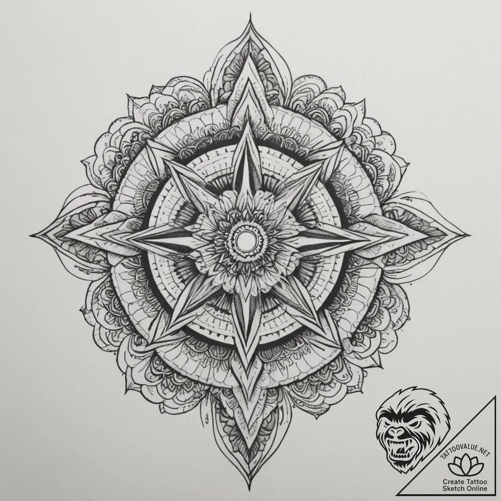 Tattoo design a minimalist seashell, represen... - tattoo sketch (№1754978836_0, 12.08.2025 06:07) — tattoovalue.net