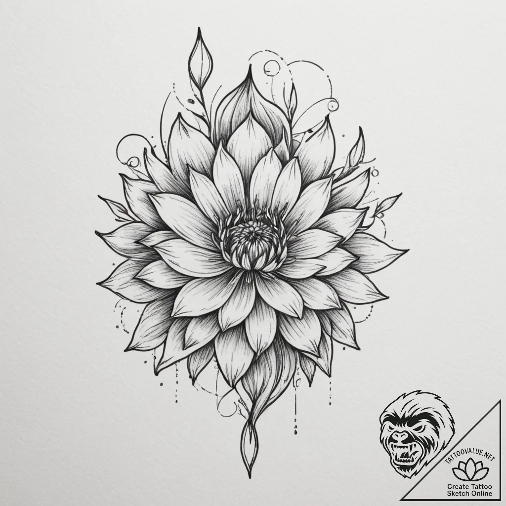 Tattoo design a subtle cracked glass effect w... - tattoo sketch (№1754981426_0, 12.08.2025 06:50) — tattoovalue.net