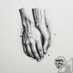 Tattoo design a silhouette of a father figure… – tattoo sketch (№1754983795_0, 12.08.2025 07:29) — tattoovalue.net