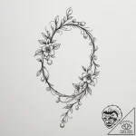 Tattoo design a delicate string of pearls int… – tattoo sketch (№1754985375_0, 12.08.2025 07:56) — tattoovalue.net
