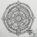 Tattoo design an abstract pattern of overlapp… – tattoo sketch (№1754987552_0, 12.08.2025 08:32) — tattoovalue.net