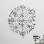 Tattoo sketch the zodiac glyph and its ruling… – tattoo sketch (№1754987750_0, 12.08.2025 08:35) — tattoovalue.net