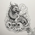 The geysers of yellowstone national park erup… – tattoo sketch (№1754987948_0, 12.08.2025 08:39) — tattoovalue.net