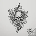 Tattoo sketch a word or phrase forming a subt… – tattoo sketch (№1754992109_0, 12.08.2025 09:48) — tattoovalue.net