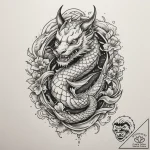 Hourglass, tattoo sketch design, bold outline… – tattoo sketch (№1754995873_0, 12.08.2025 10:51) — tattoovalue.net