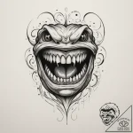 Tattoo design a stylized mimic chest with a h… – tattoo sketch (№1754997693_0, 12.08.2025 11:21) — tattoovalue.net