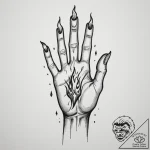 86. tattoo sketch: the rune “treba,” depicted… – tattoo sketch (№1754998707_0, 12.08.2025 11:38) — tattoovalue.net