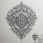 Tattoo sketch a ‘lock’ emoji on one, a ‘key’… – tattoo sketch (№1755000111_0, 12.08.2025 12:01) — tattoovalue.net