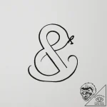 An ampersand symbol – tattoo sketch (№1755001313_0, 12.08.2025 12:21) — tattoovalue.net