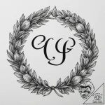 Tattoo design a stylized “gg wp” good game we… – tattoo sketch (№1755003532_0, 12.08.2025 12:58) — tattoovalue.net