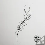Will-o’-the-wisp, tattoo drawing outline, min… – tattoo sketch (№1755003736_0, 12.08.2025 13:02) — tattoovalue.net