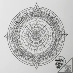 Tattoo sketch a “loading” circle with abstrac… – tattoo sketch (№1755003935_0, 12.08.2025 13:05) — tattoovalue.net