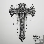 Tattoo sketch: a war hammer stylized after pe… – tattoo sketch (№1755008341_0, 12.08.2025 14:19) — tattoovalue.net